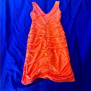 Bright orange PLT scrunch Dress size 8 - medium